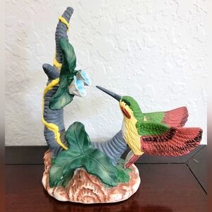 Elegant Ceramic Hummingbird Figurine